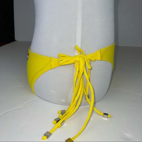 KORAL Swim Bikini Tie Bottoms Bright Yellow S - Picture 3 of 10